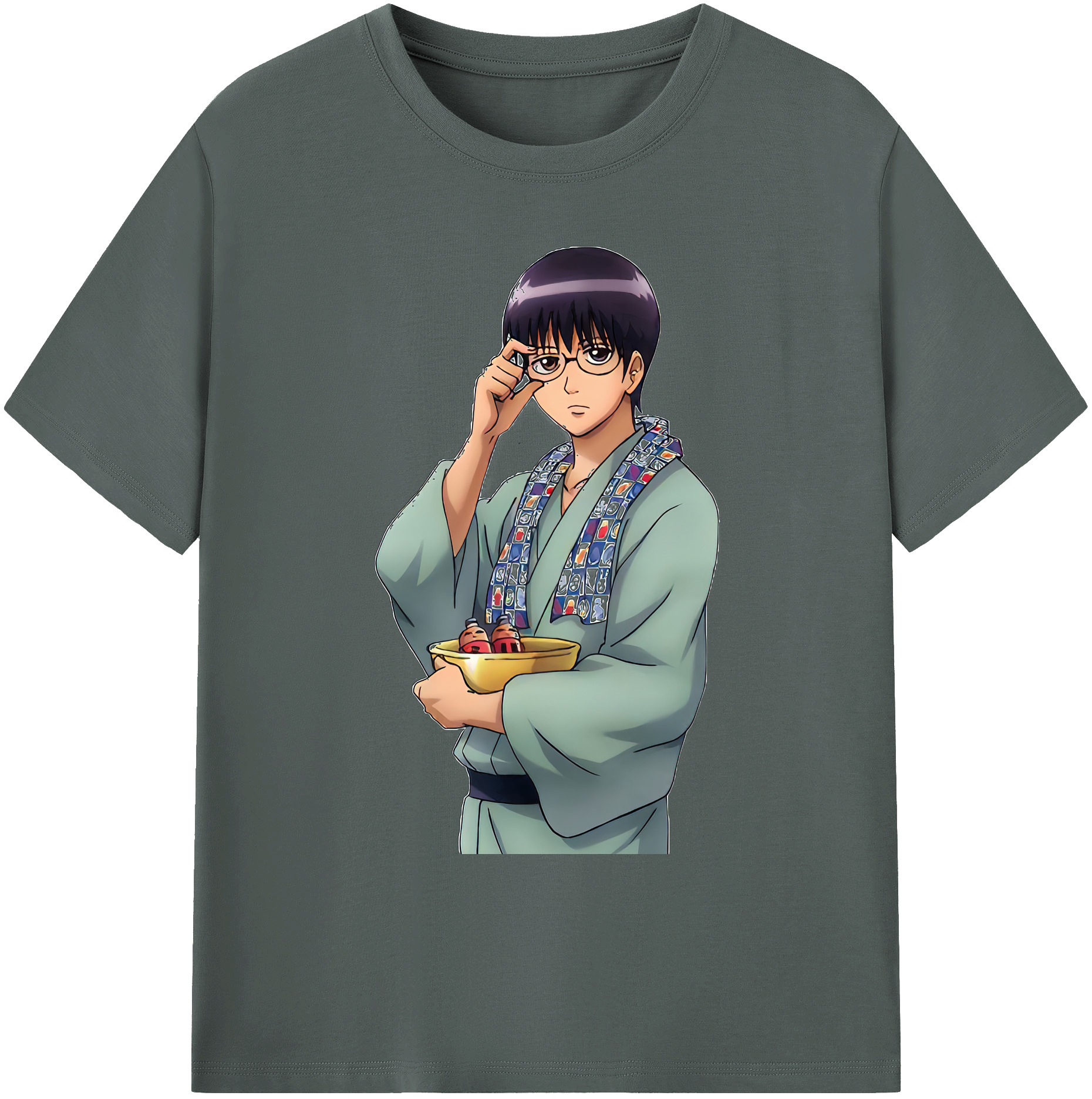 （画像用） ぎんたま 坂田銀時（さかたぎんとき） 神楽 志村新八（しむら しんぱち） GINTAMA Sakata Gintoki Kagura Shimura Shinpachi 綿100％ メンズ半袖Tシャツ｜肌触りやわらか＆通気性